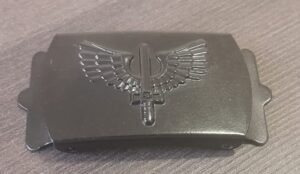 Fivela Preta Força Aérea Dupla Garra - 10º Uniforme FAB